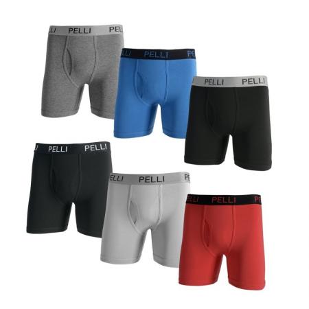 COTTON STRETCh BOXER BRIEFS