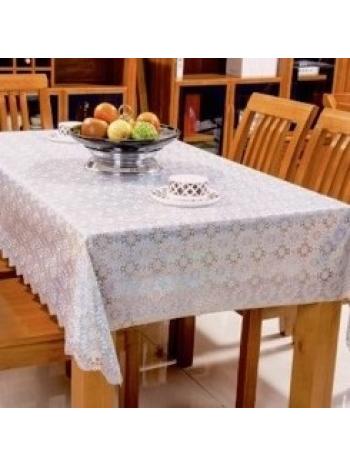 CLEAR PLASTIC LACE TABLECLOTH