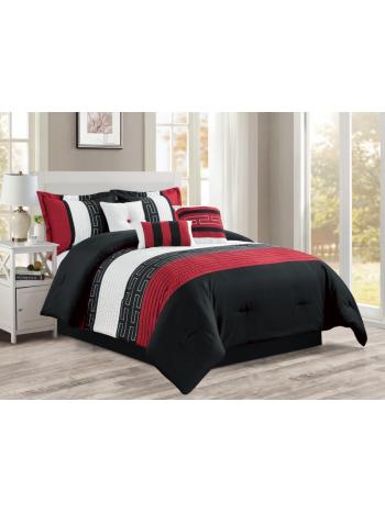 COMFORTER SET 7PCS DONATELLA BLACK