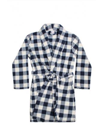 COTTON BATHROBE - CHECKERED