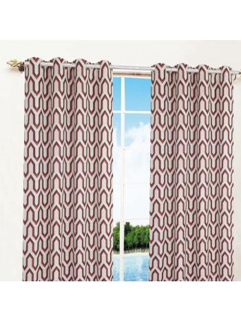 CURTAINS - RED AND BLACK