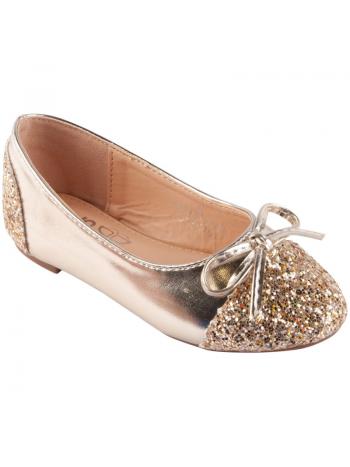 GIRLS ROSEGOLD BALLERINA