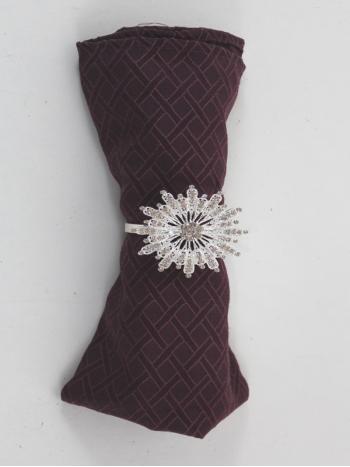 NAPKIN RING SILVER BLING