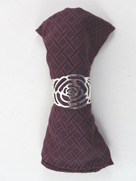 NAPKIN RING SILVER FLOWER