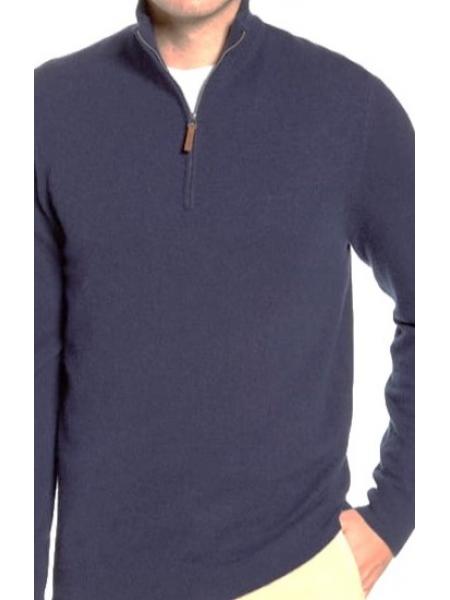 QUARTER ZIP SWEATER