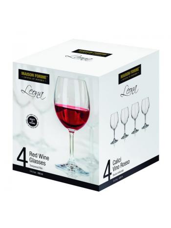 SET OF 4 RED WINE GLASSES