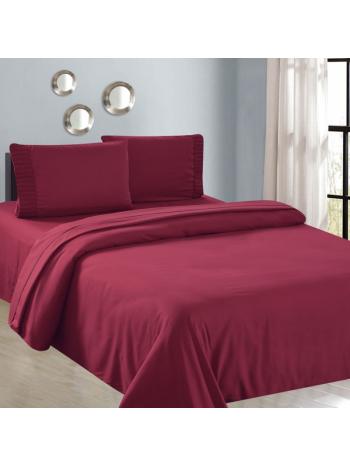 SHEET SET BAMBOO 6800 BURGUNDY